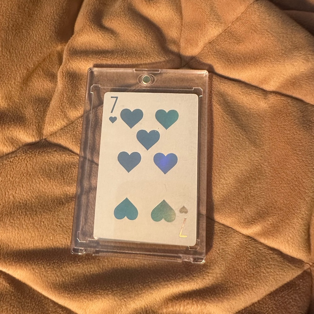 Dior Playing Card - 7 of Hearts ❤️